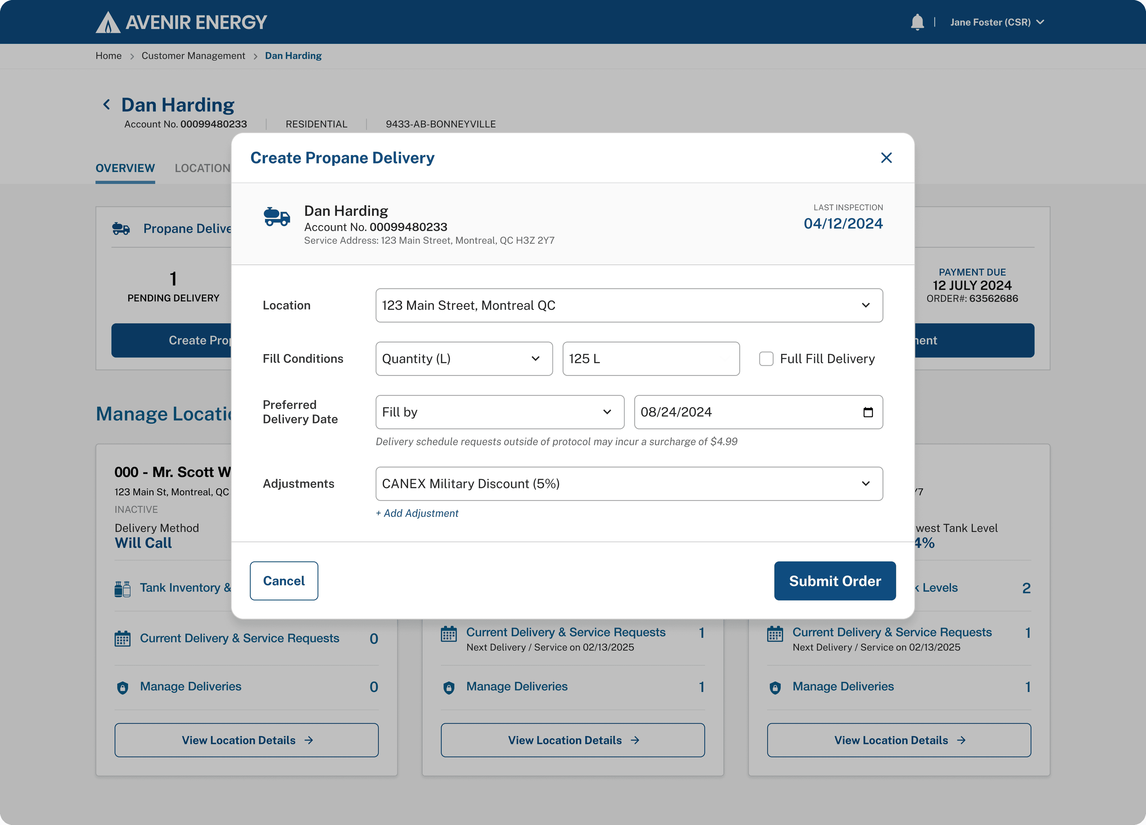 Avenir Energy — Create Propane Delivery