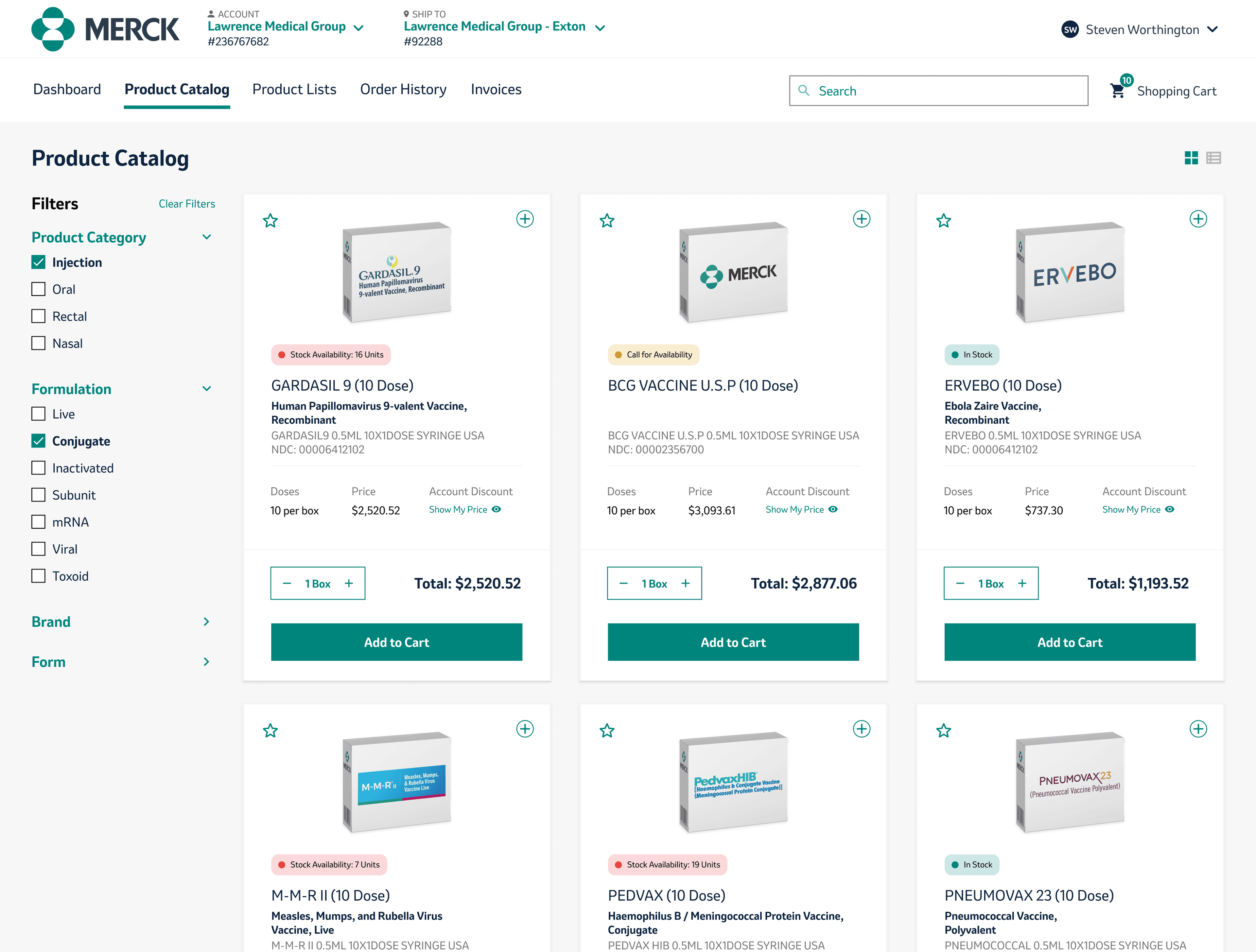 Merck — Product Catalog